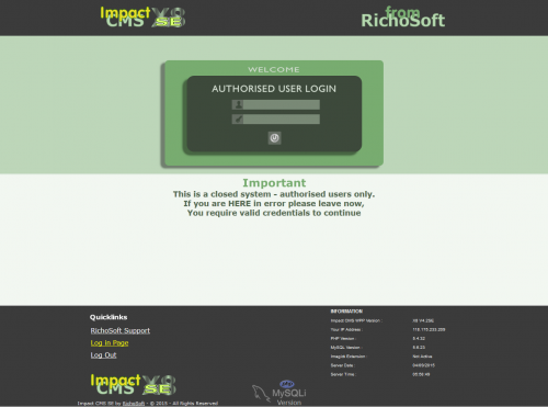 Impact CMS SE X7 (For Serif WebPlus X7) V4.2