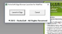 Edge Preview Launcher for WebPlus