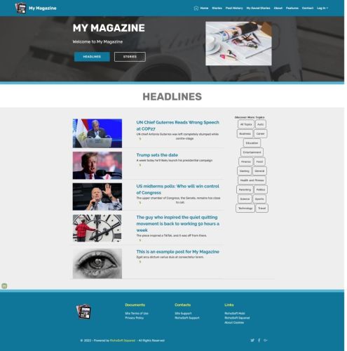 My Magazine Template System V1